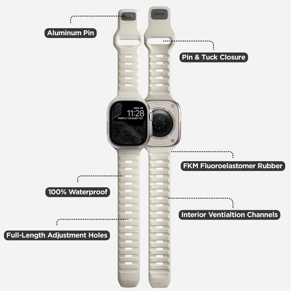 Sport Band - 46mm/49mm | Stone | NOMAD® - Image 4