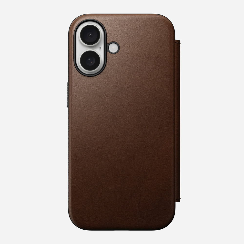 Modern Leather Folio - iPhone 16 | Brown | Nomad Leather | NOMAD® - Image 5