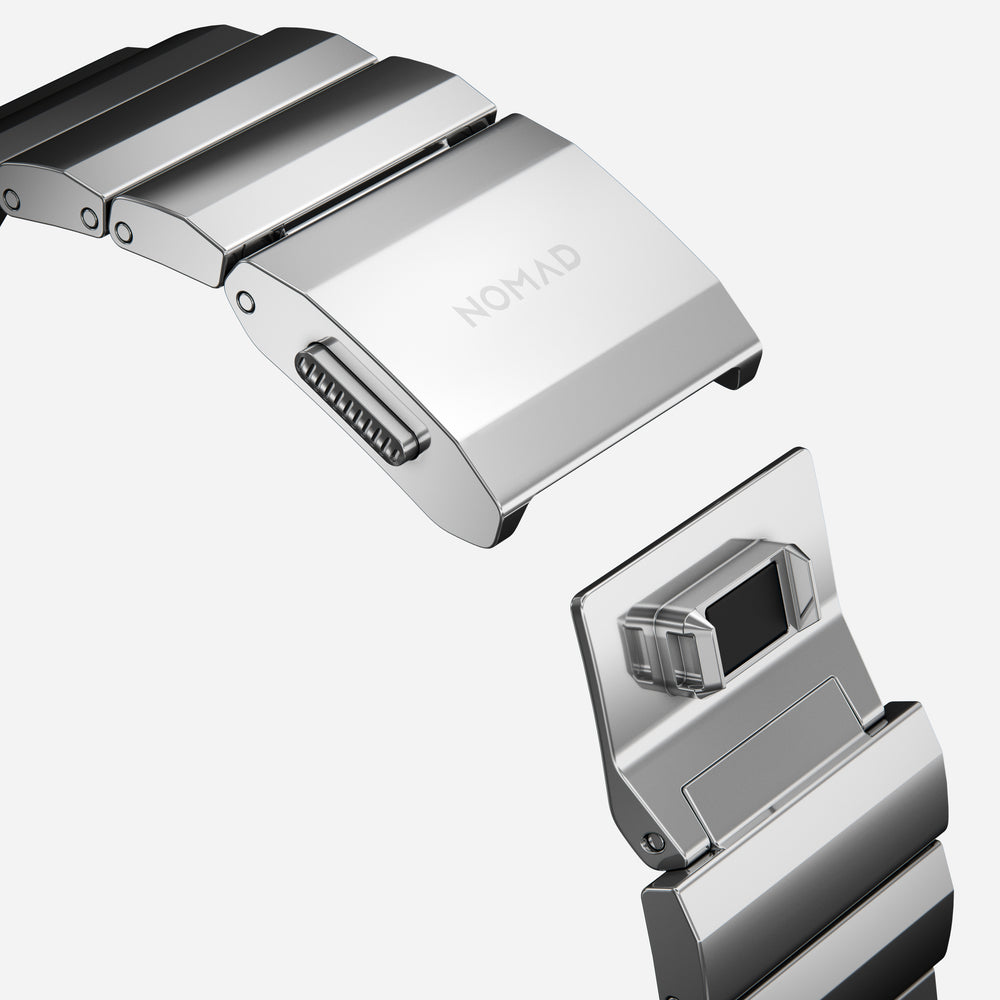 Steel Band - 46mm/49mm | Silver Hardware | NOMAD® - Image 4
