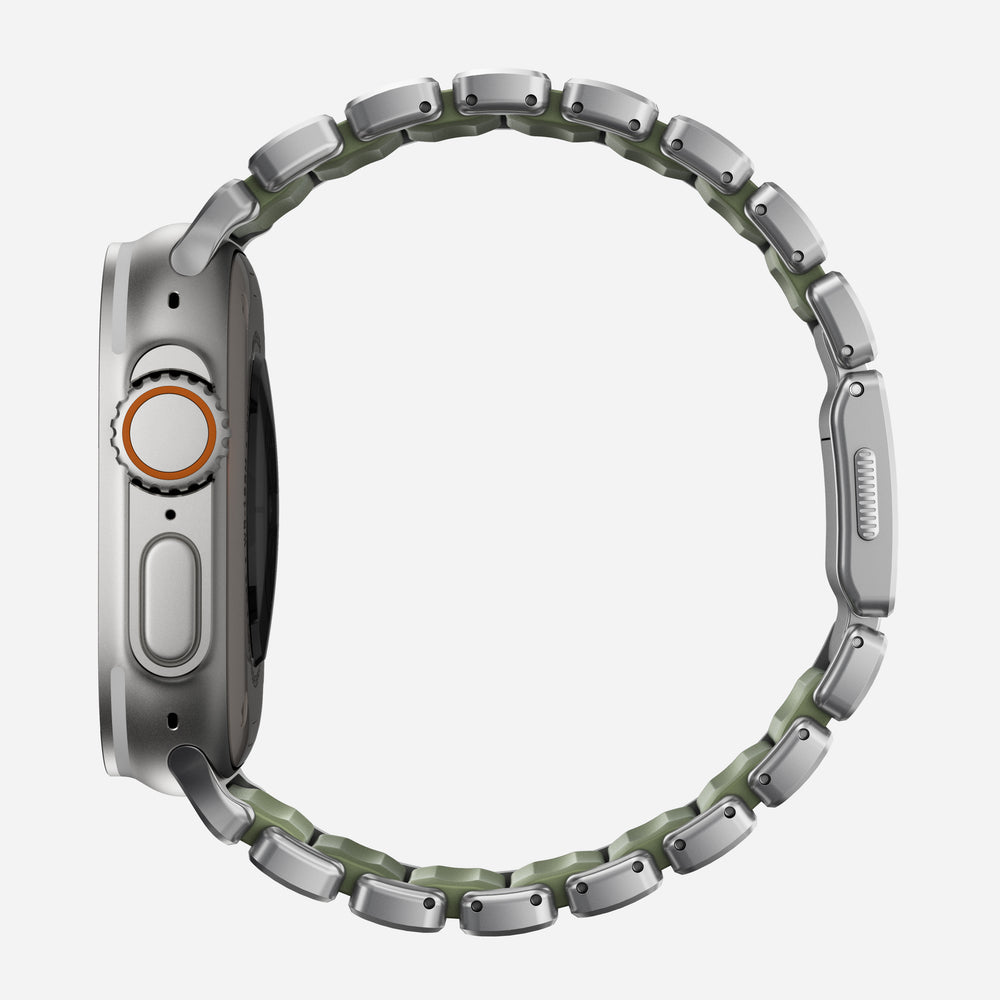 Stratos Band - 49mm | Natural Titanium | Forest FKM - Image 3