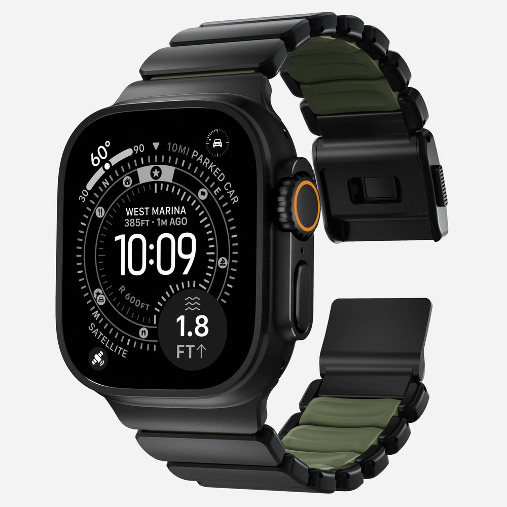 Stratos Band - 49mm | Black Titanium | Forest FKM - Image 5