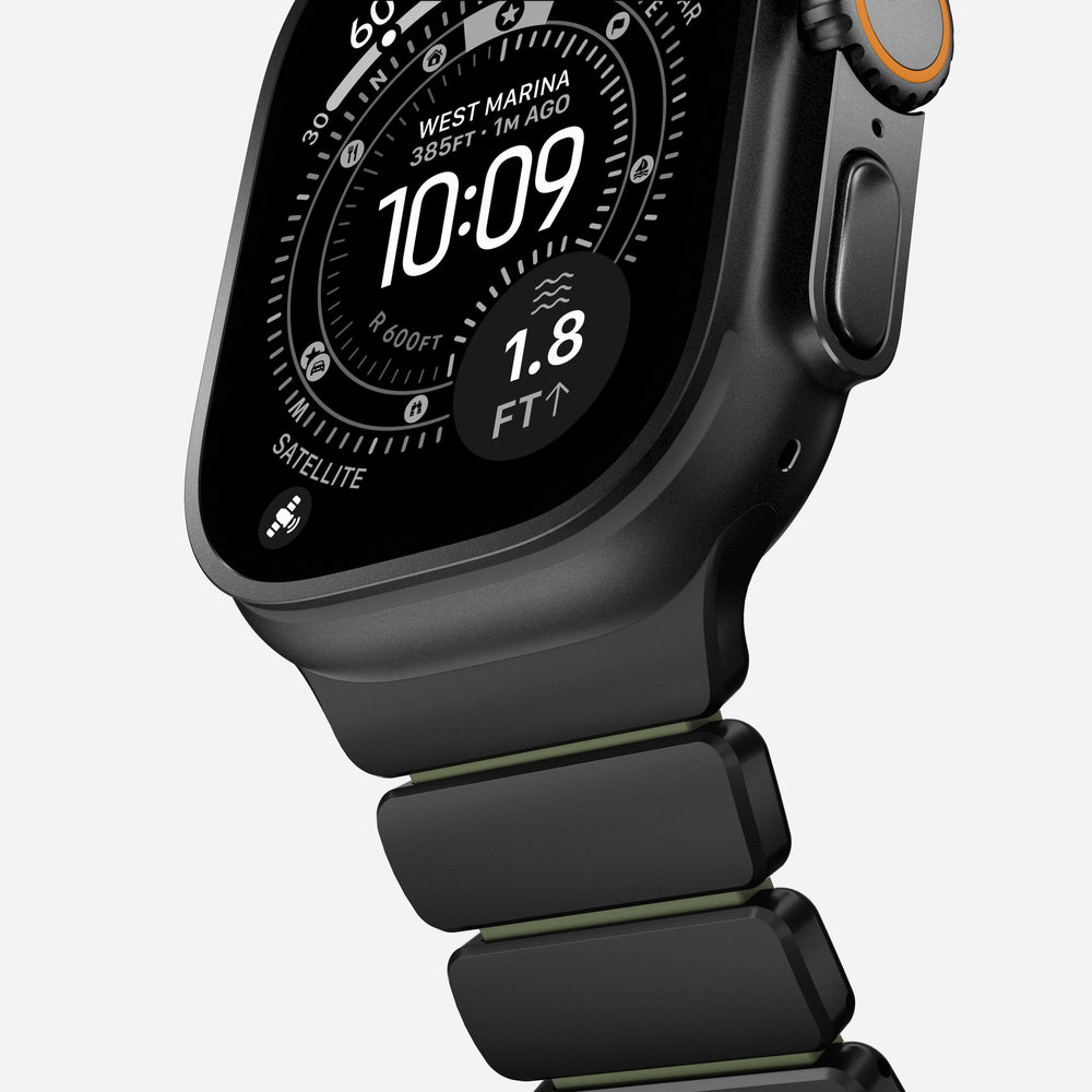 Stratos Band - 49mm | Black Titanium | Forest FKM - Image 9