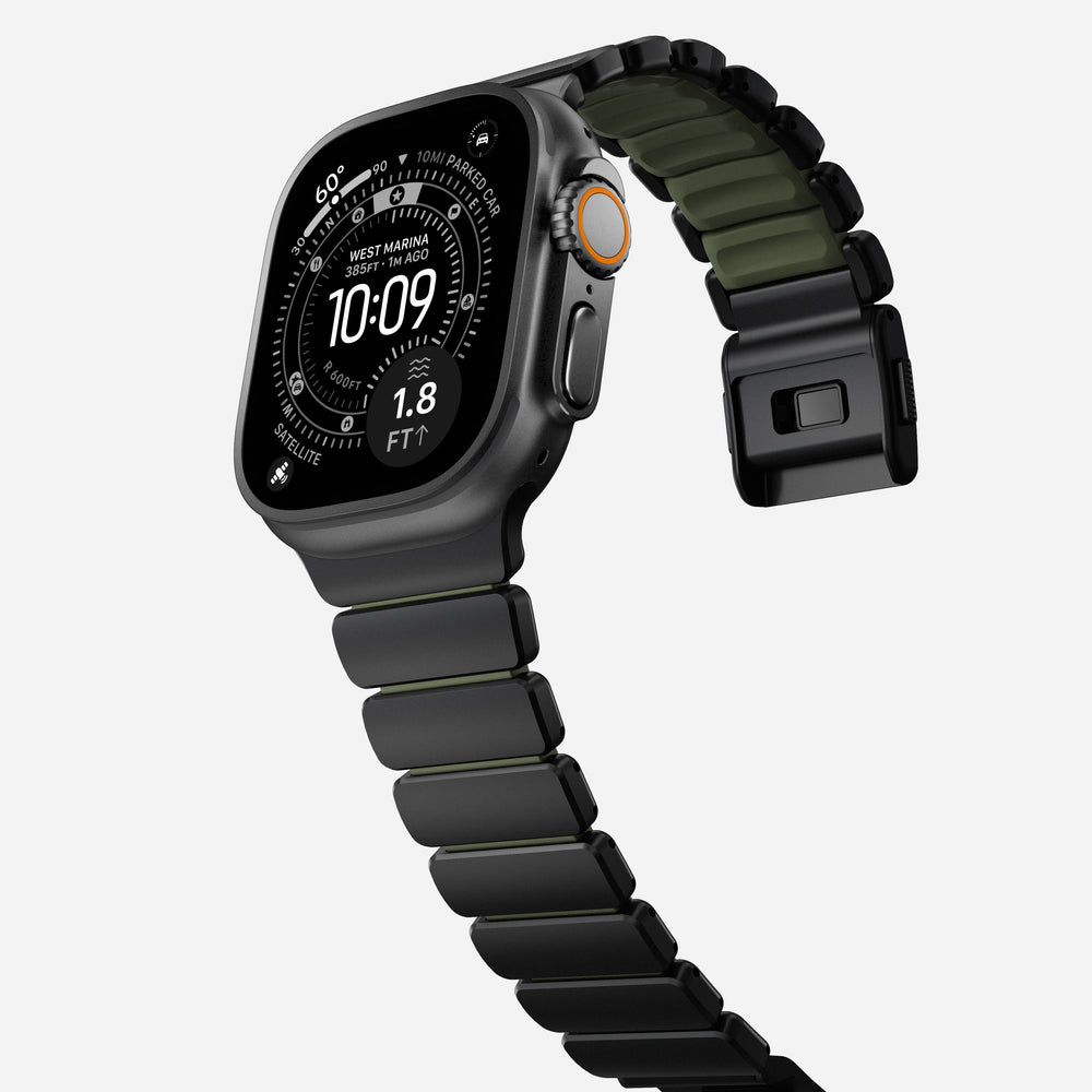Stratos Band - 49mm | Black Titanium | Forest FKM - Image 7