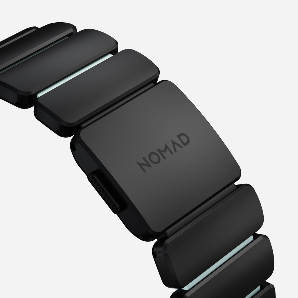 Stratos Band - 49mm | Black Titanium | Icy Blue Glow FKM | NOMAD® - Image 11