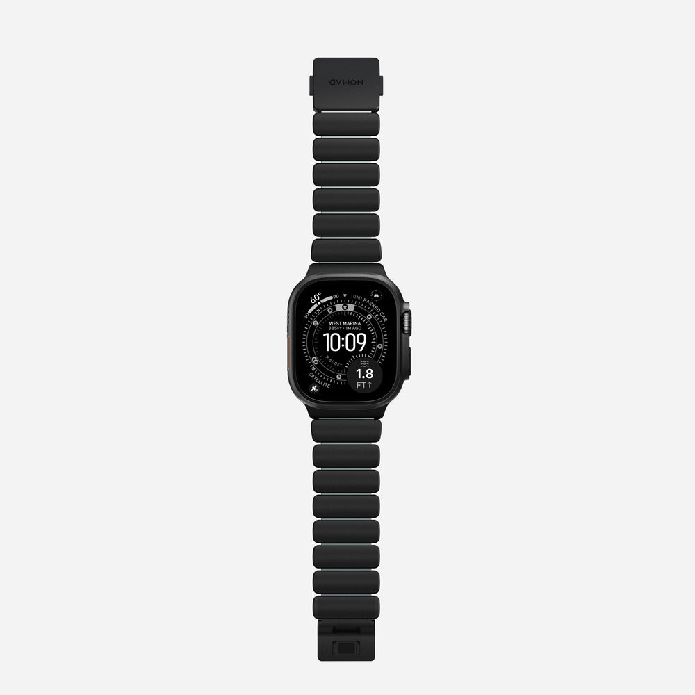 Stratos Band - 49mm | Black Titanium | Icy Blue Glow FKM | NOMAD® - Image 13