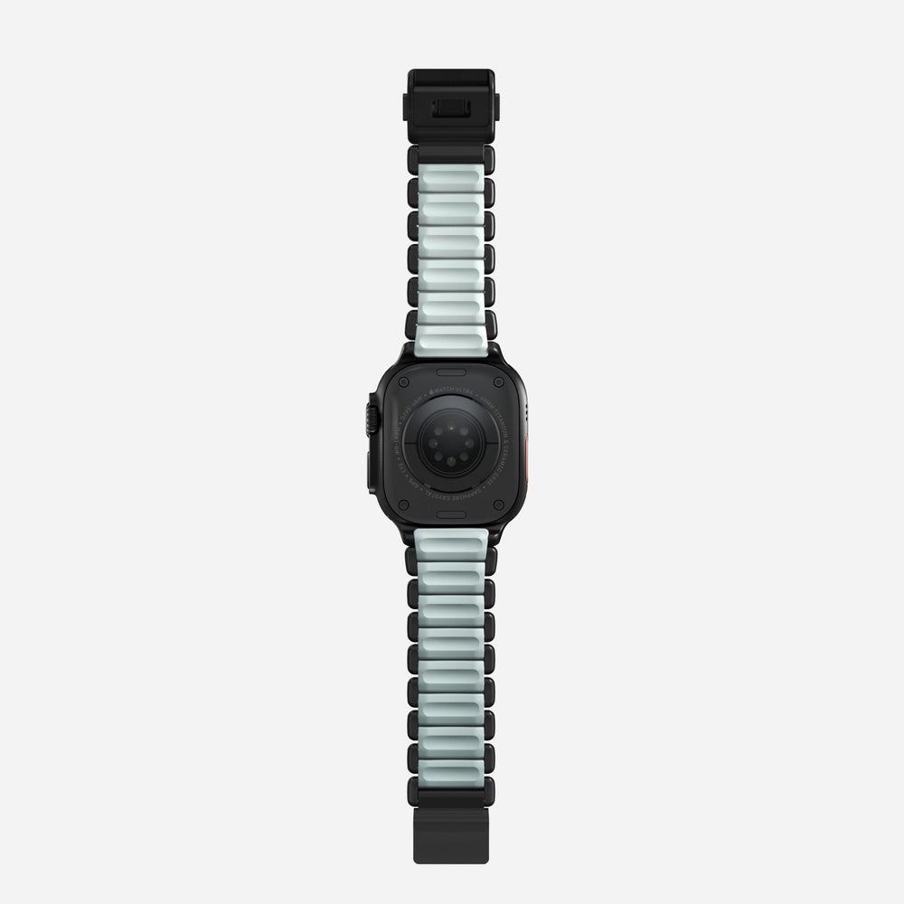 Stratos Band - 49mm | Black Titanium | Icy Blue Glow FKM | NOMAD® - Image 14