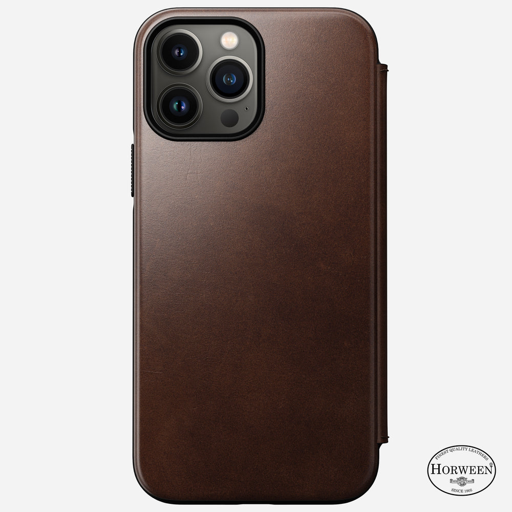 Modern Leather Folio - iPhone 13 Pro Max | Rustic Brown | Horween® | NOMAD®