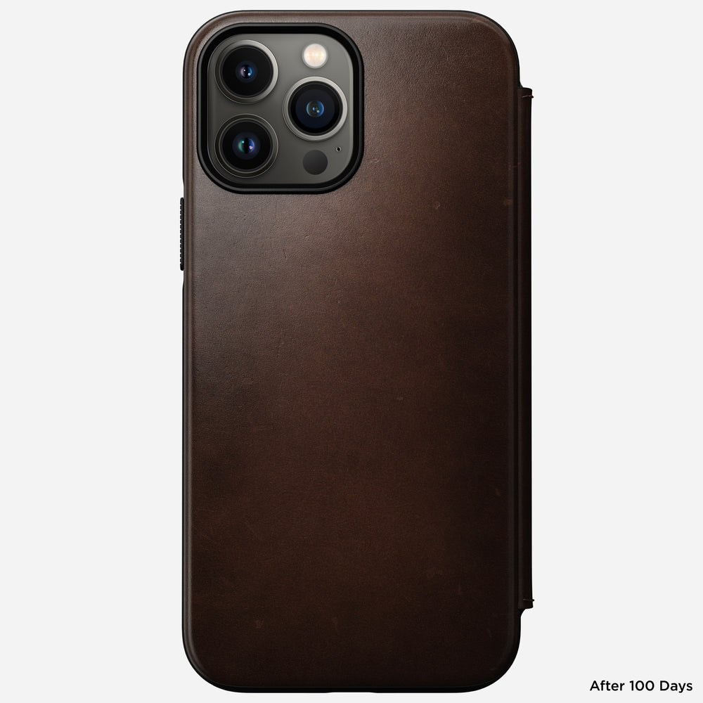 Modern Leather Folio - iPhone 13 Pro Max | Rustic Brown | Horween® | NOMAD® - Image 3