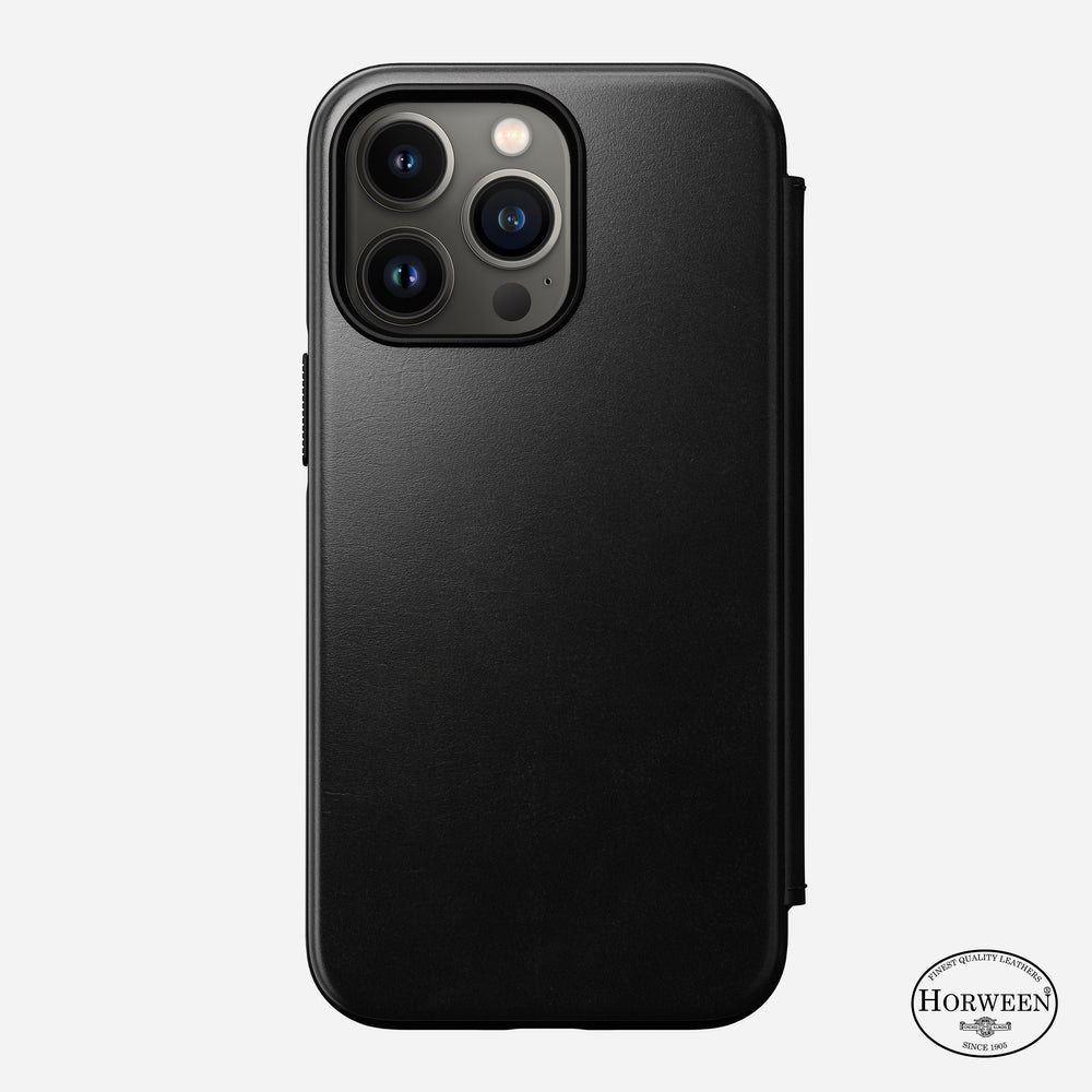 Modern Leather Folio - iPhone 13 Pro | Black | Horween® | NOMAD®