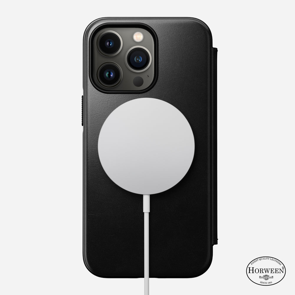Modern Leather Folio - iPhone 13 Pro | Black | Horween® | NOMAD® - Image 2