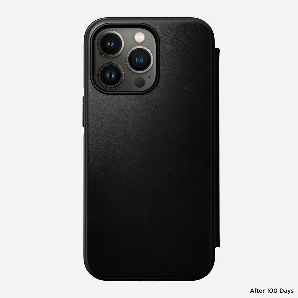 Modern Leather Folio - iPhone 13 Pro | Black | Horween® | NOMAD® - Image 3