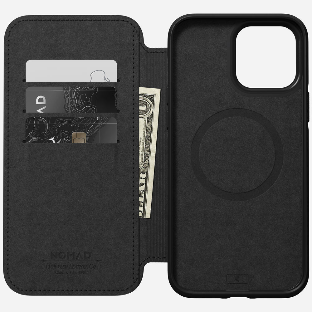 Modern Leather Folio - iPhone 13 Pro Max | Black | Horween® | NOMAD® - Image 5