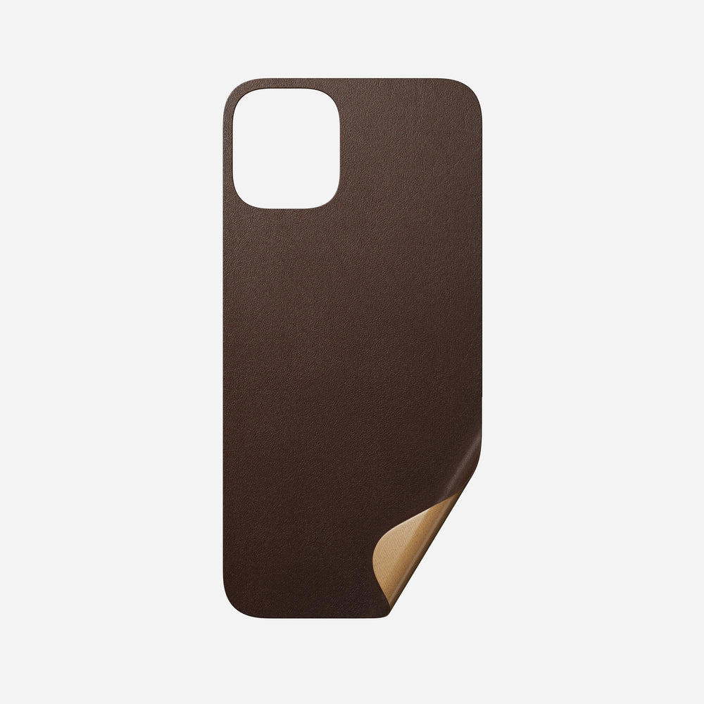 Leather iPhone Skin - iPhone 12 Mini - Rustic Brown | Horween® | NOMAD®
