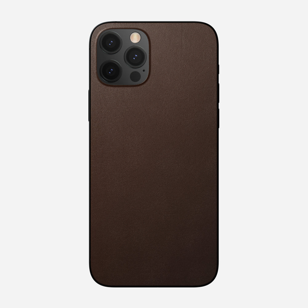 Leather iPhone Skin - iPhone 12 Pro - Rustic Brown | Horween® | NOMAD® - Image 2