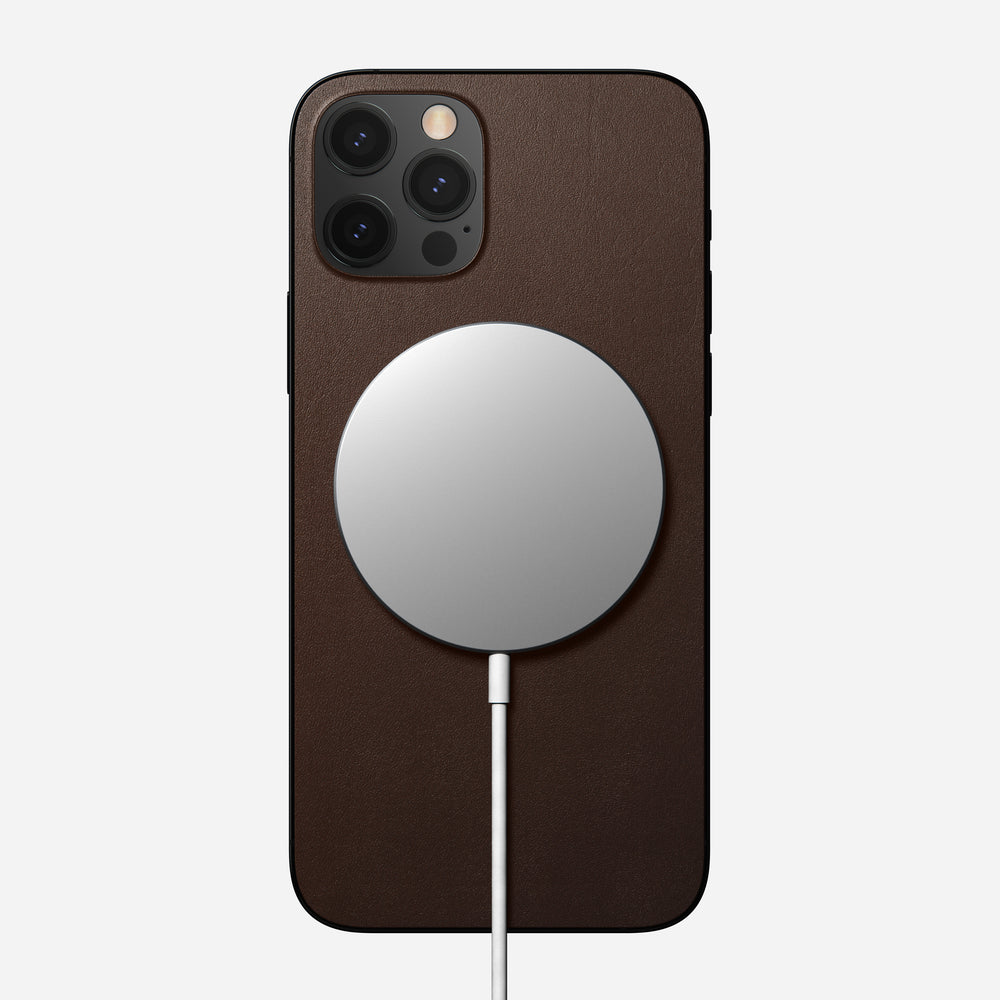 Leather iPhone Skin - iPhone 12 Pro - Rustic Brown | Horween® | NOMAD® - Image 3