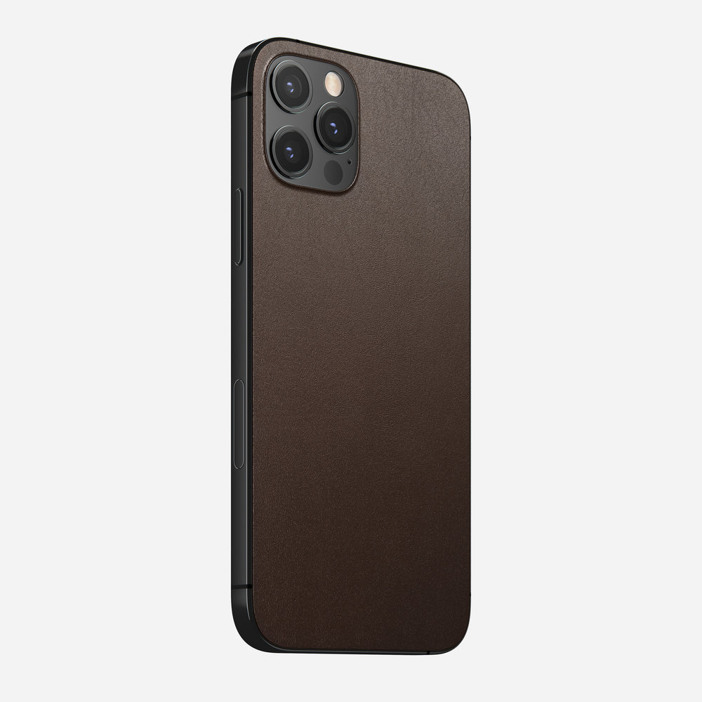 Leather iPhone Skin - iPhone 12 Pro - Rustic Brown | Horween® | NOMAD® - Image 6