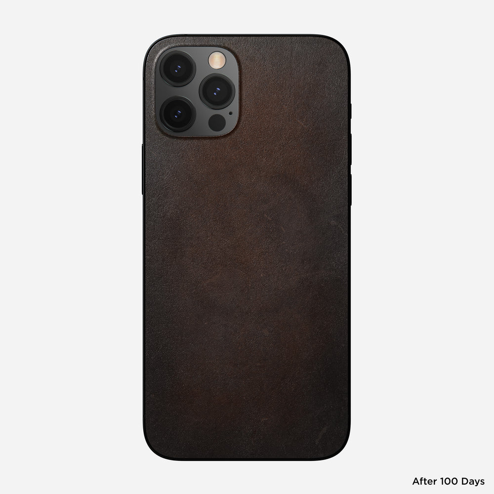 Leather iPhone Skin - iPhone 12 Pro - Rustic Brown | Horween® | NOMAD® - Image 7