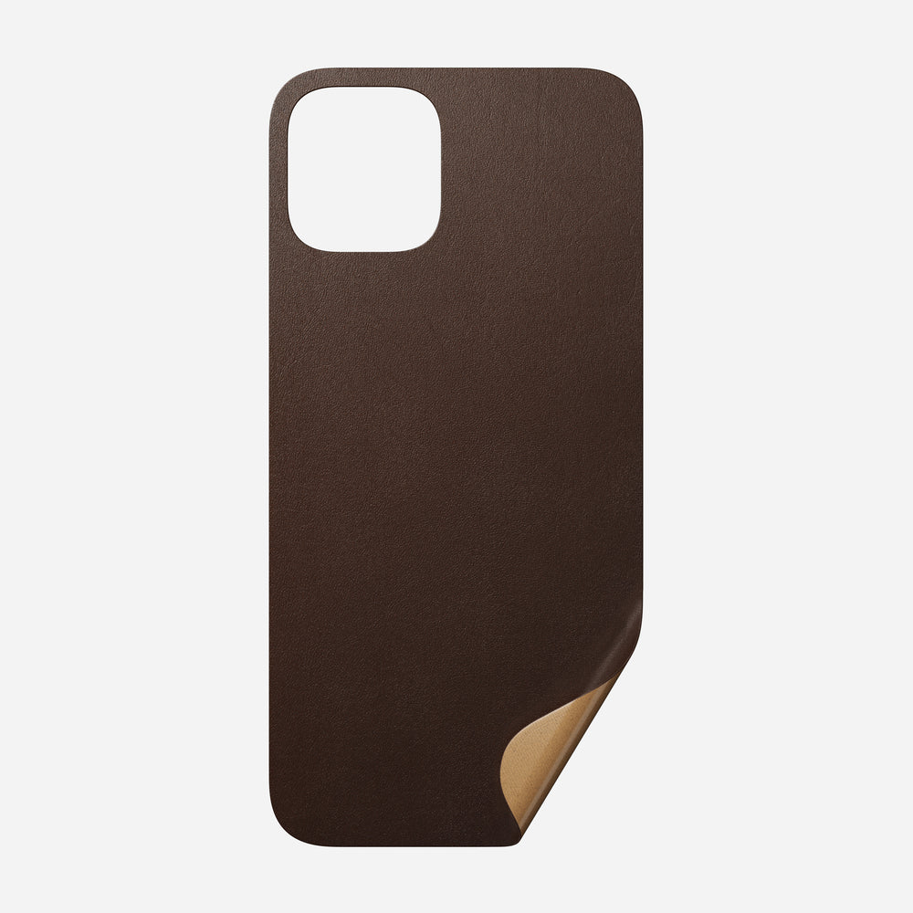 Leather iPhone Skin - iPhone 12 Pro - Rustic Brown | Horween® | NOMAD®