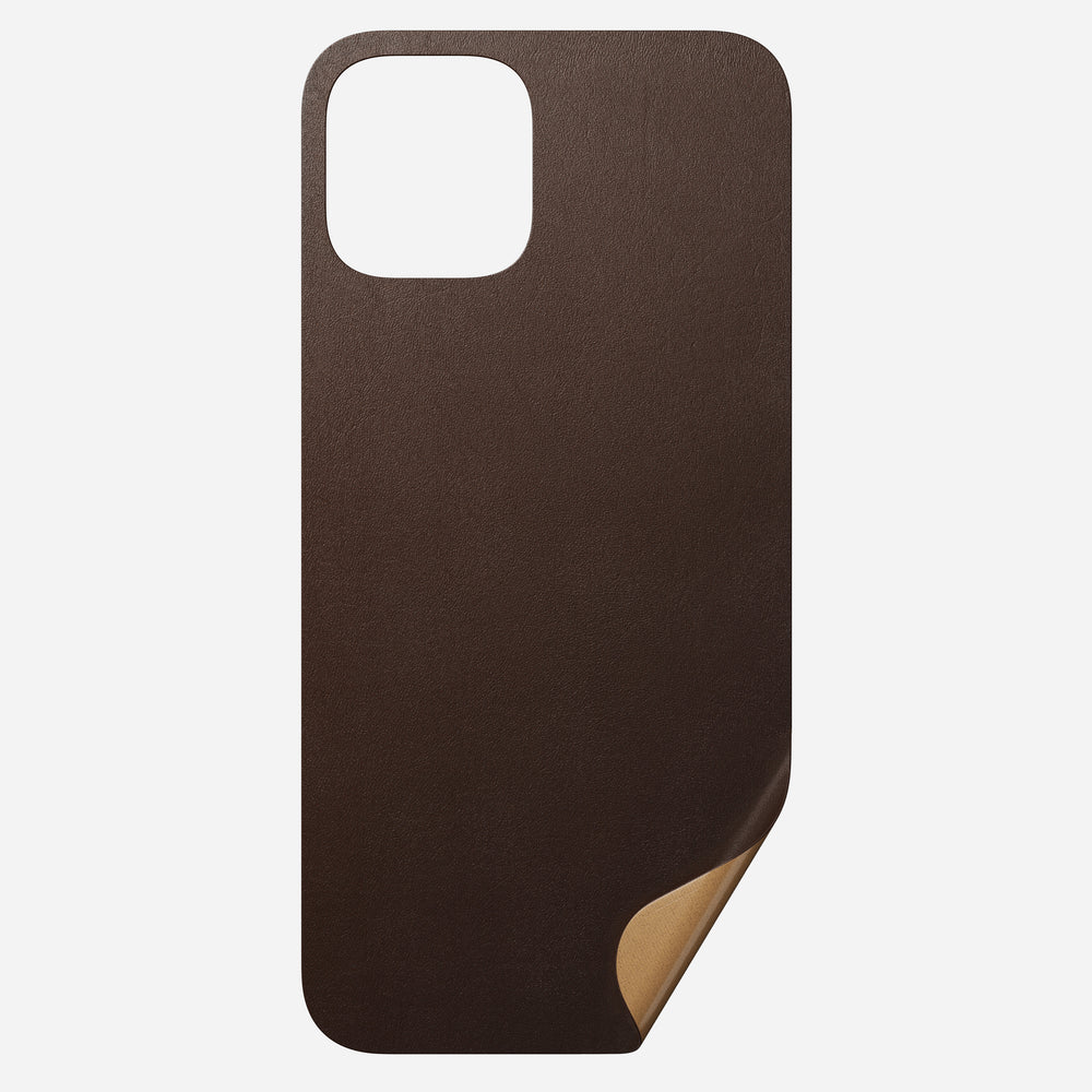 Leather iPhone Skin - iPhone 12 Pro Max - Rustic Brown | Horween® | NOMAD®