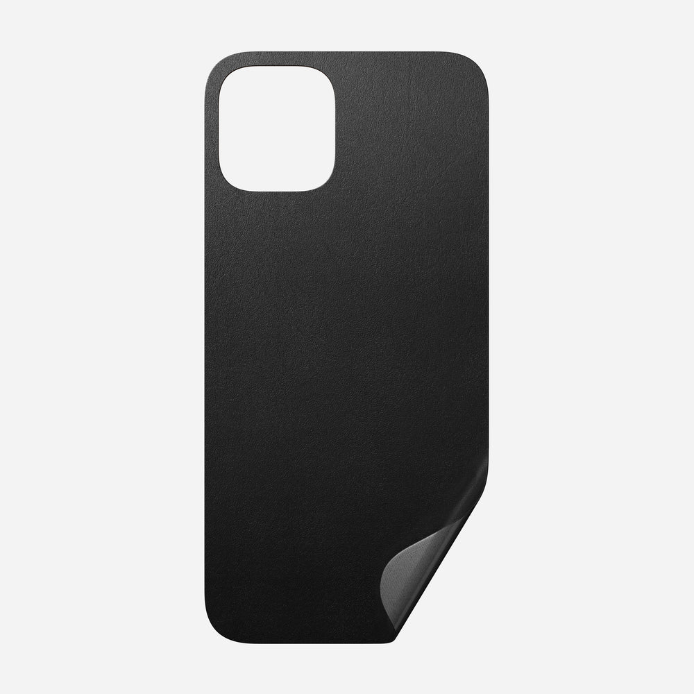 Leather iPhone Skin - iPhone 12 Pro - Black | Horween® | NOMAD®