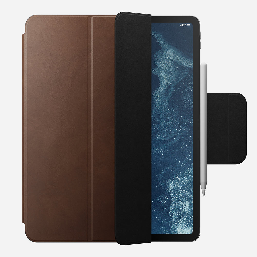 Brown Leather Folio for iPad Pro 12.9 | Magnetic | NOMAD®