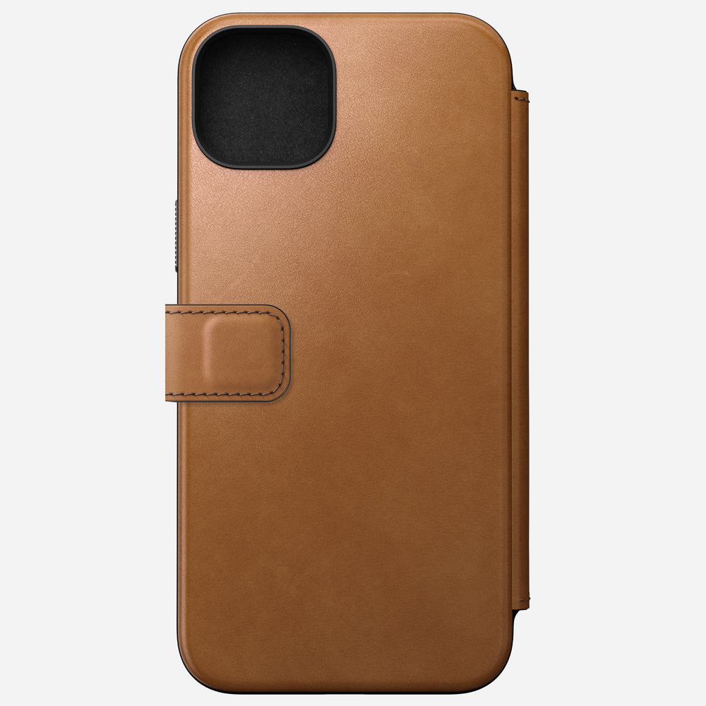 Modern Leather Folio - iPhone 15 Plus | English Tan-C | Camino Leather - Image 4