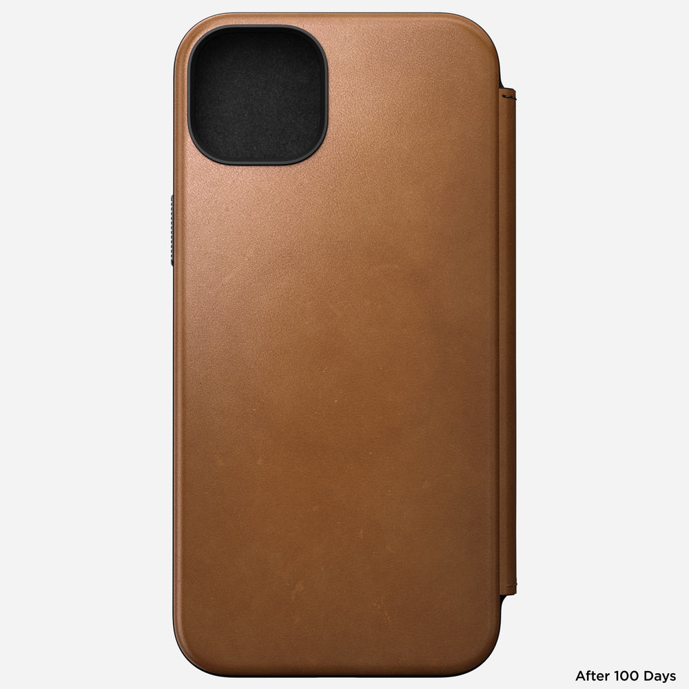 Modern Leather Folio - iPhone 15 Plus | English Tan-C | Camino Leather - Image 6