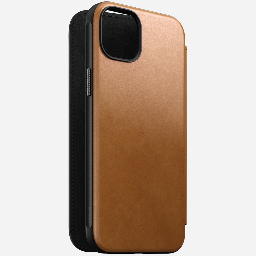Modern Leather Folio - iPhone 15 Plus | English Tan-C | Camino Leather