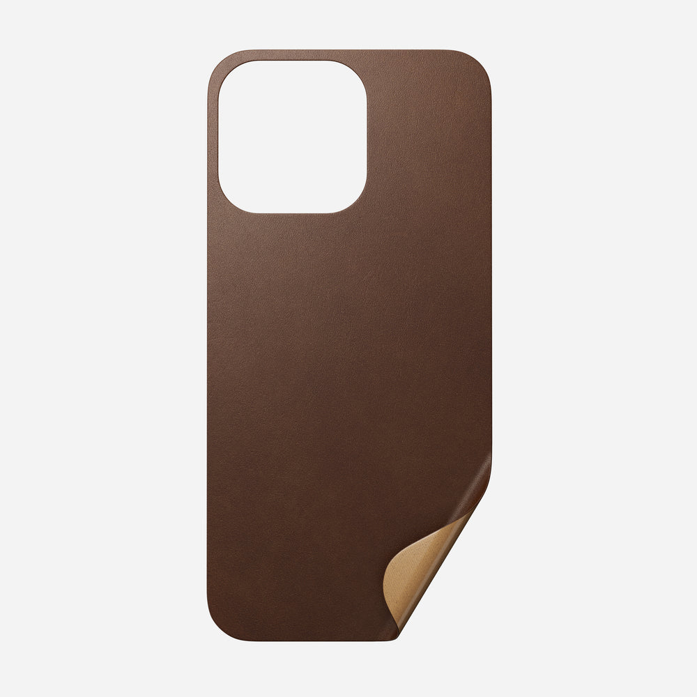 Leather iPhone Skin - iPhone 13 Pro - Black | Horween® | NOMAD®