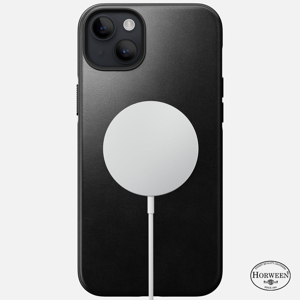 Modern Leather Case - iPhone 14 Plus | Black | Horween Leather | NOMAD® - Image 2