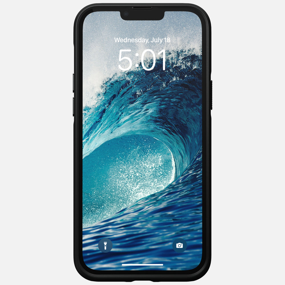 Modern Leather Case - iPhone 14 Plus | Black | Horween Leather | NOMAD® - Image 5