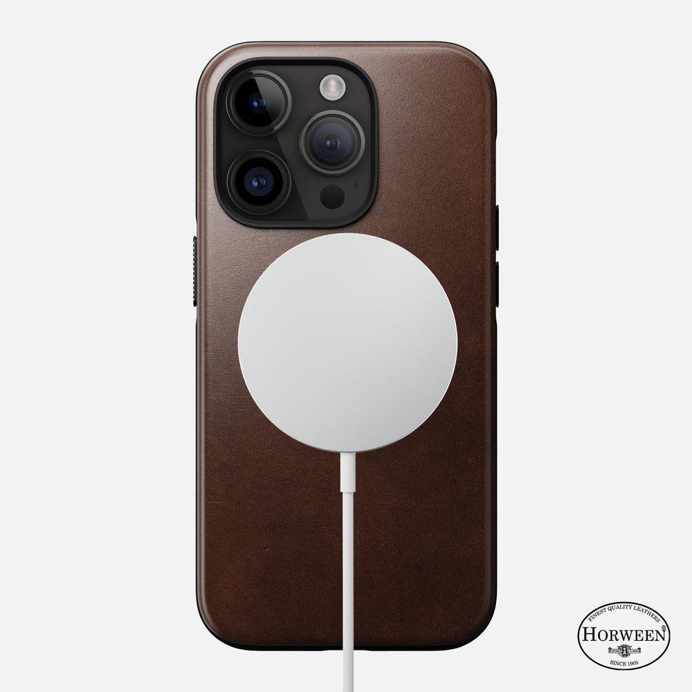 Modern Leather Case - iPhone 14 Pro | Rustic Brown | Horween | NOMAD® - Image 2