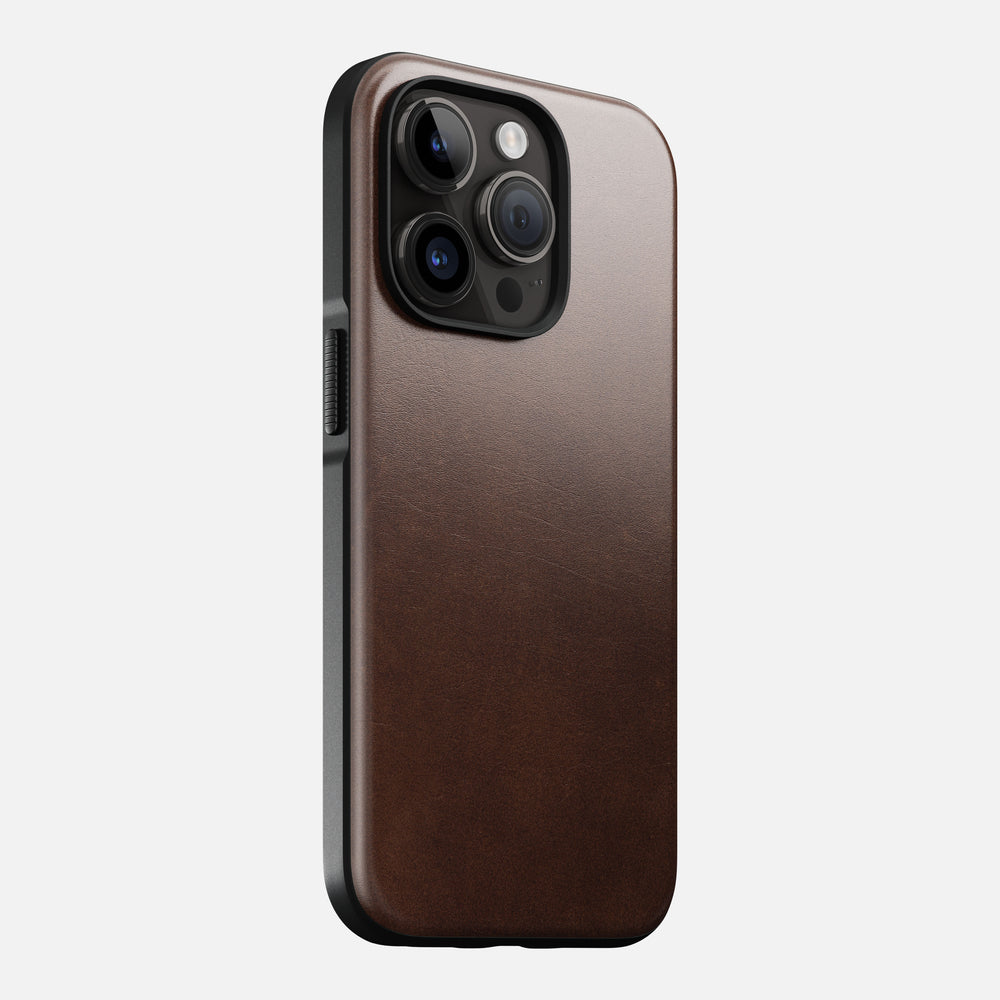 Modern Leather Case - iPhone 14 Pro | Rustic Brown | Horween | NOMAD® - Image 4