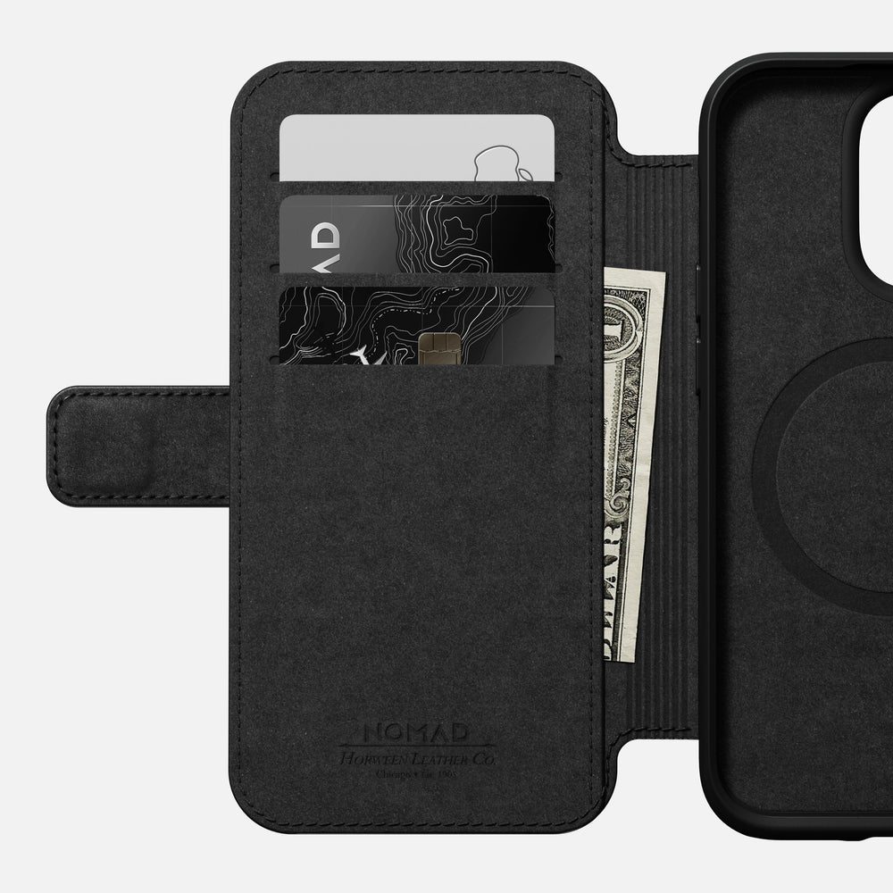 Modern Leather Folio - iPhone 14 Pro | Rustic Brown | Genuine Horween® Leather | NOMAD® - Image 7