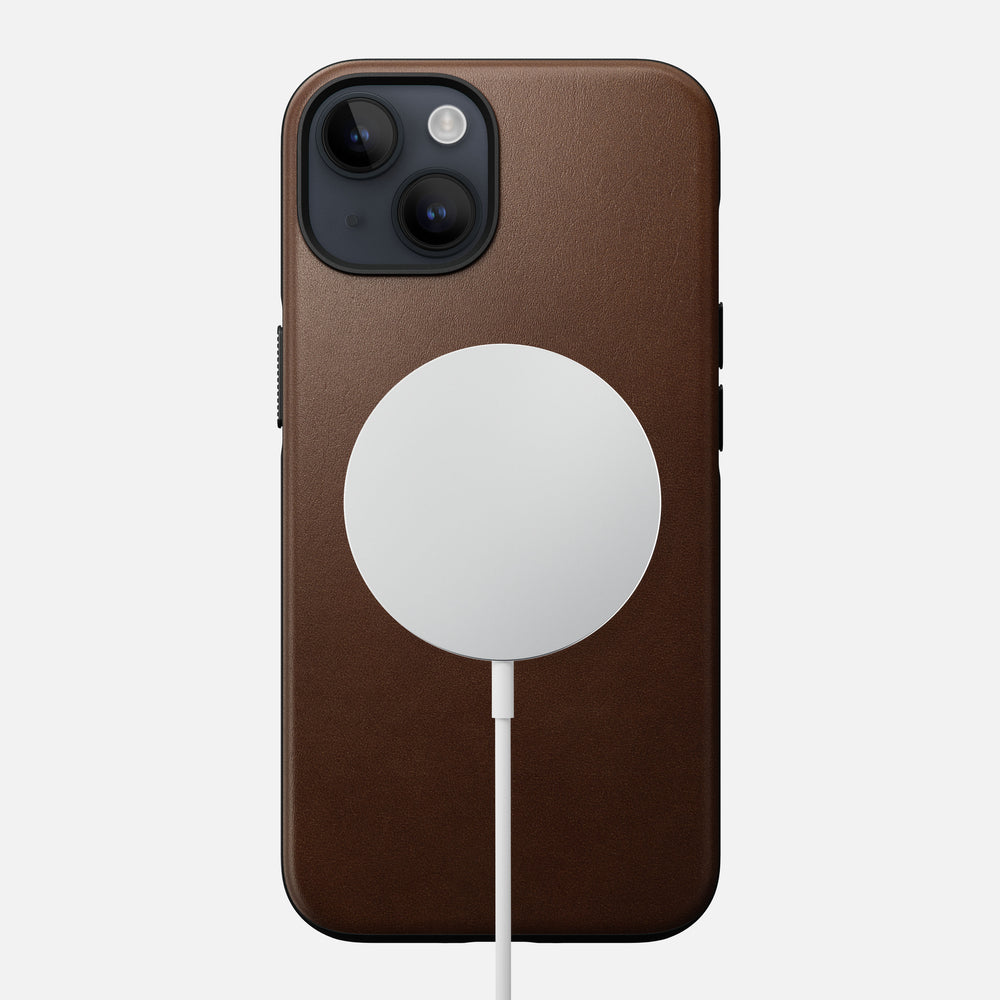 Modern Leather Case - iPhone 14 | Brown | Nomad Leather | NOMAD® - Image 2