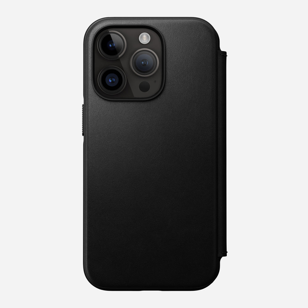Modern Leather Folio - iPhone 14 Pro | Black | Genuine Nomad Leather | NOMAD®