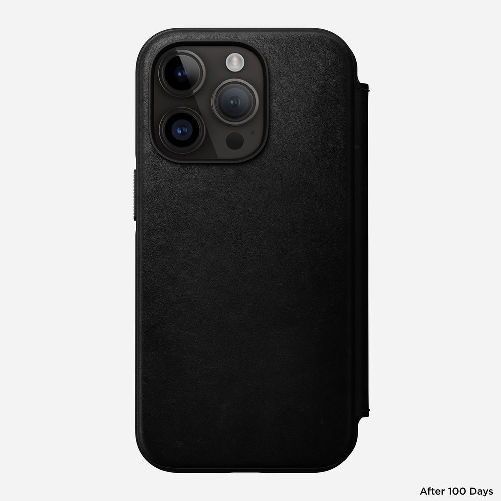 Modern Leather Folio - iPhone 14 Pro | Black | Genuine Nomad Leather | NOMAD® - Image 4