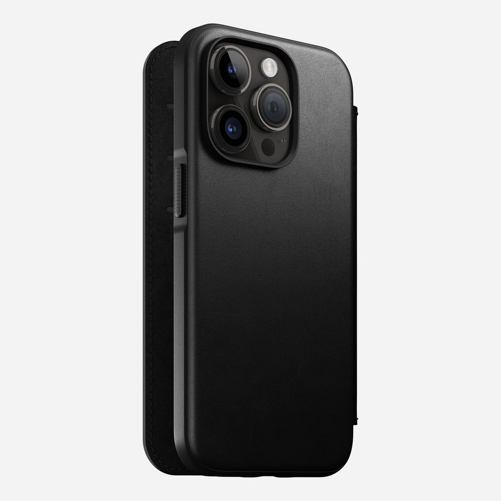 Modern Leather Folio - iPhone 14 Pro | Black | Genuine Nomad Leather | NOMAD® - Image 5