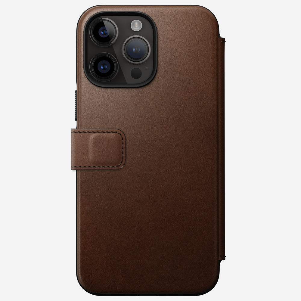Modern Leather Folio - iPhone 14 Pro Max | Rustic Brown | Nomad Leather | NOMAD® - Image 3
