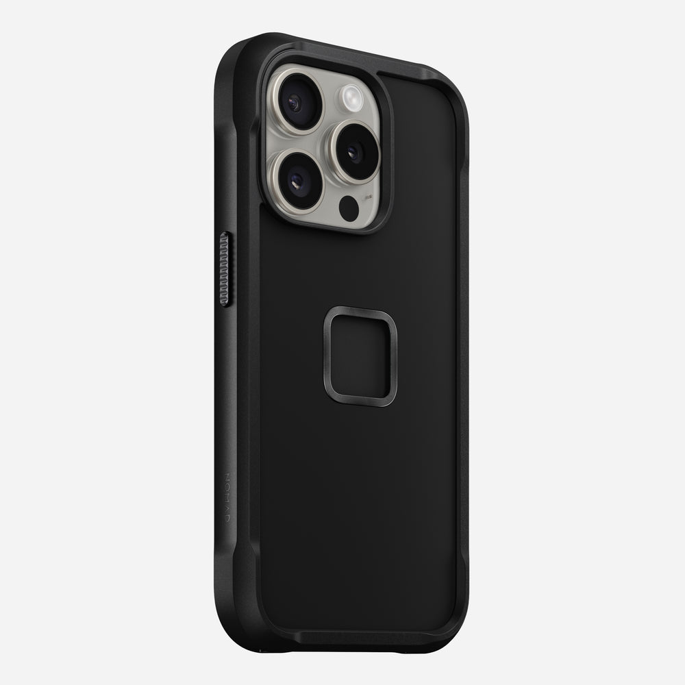 NOMAD® Rugged Case for iPhone 15 Pro - Peak Design Collab | Black