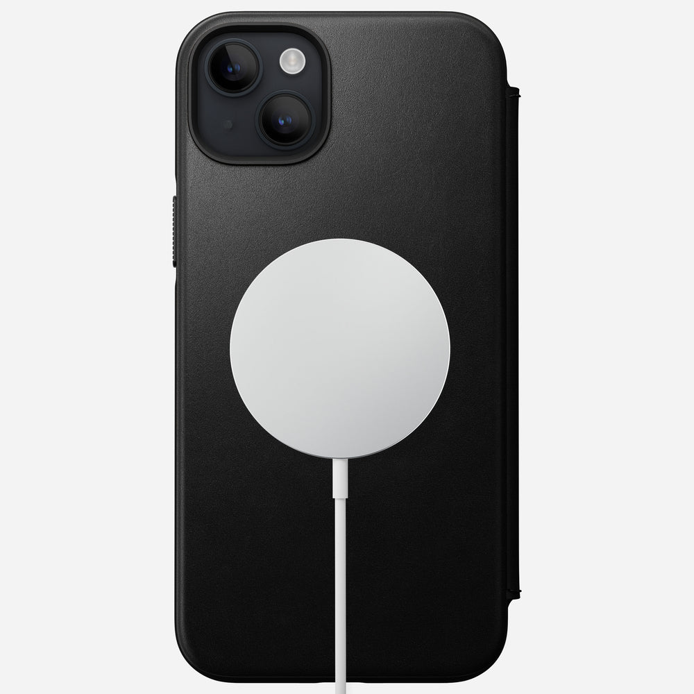 Modern Leather Folio - iPhone 14 Plus | Black | Nomad Leather | NOMAD® - Image 2