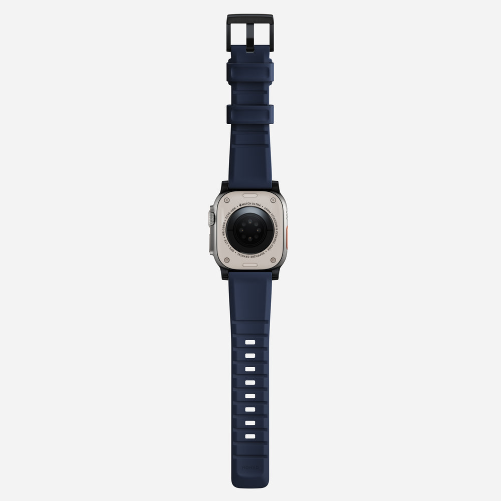 Rugged Band - 46mm/49mm | Atlantic Blue | Black Hardware | NOMAD® - Image 11
