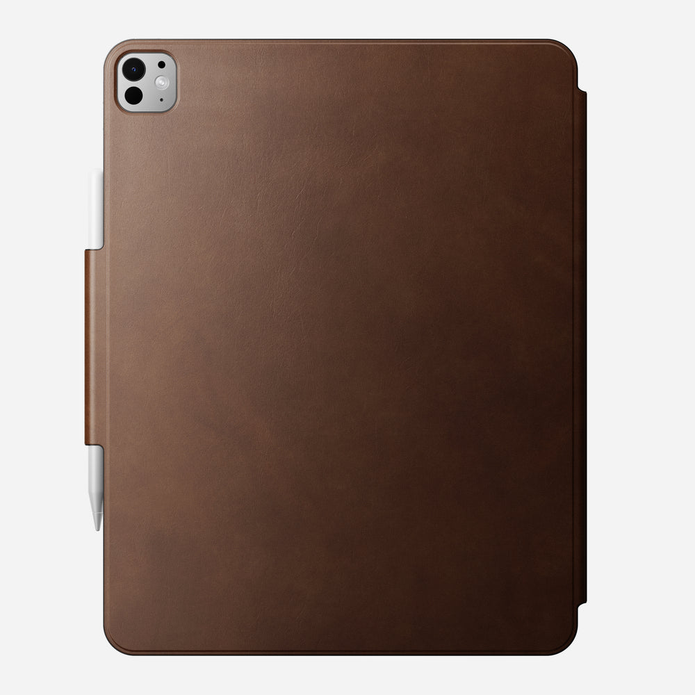 Leather Folio - M4 & M5 iPad 13 inch | Brown | Camino Leather | Apple Pencil - Image 3