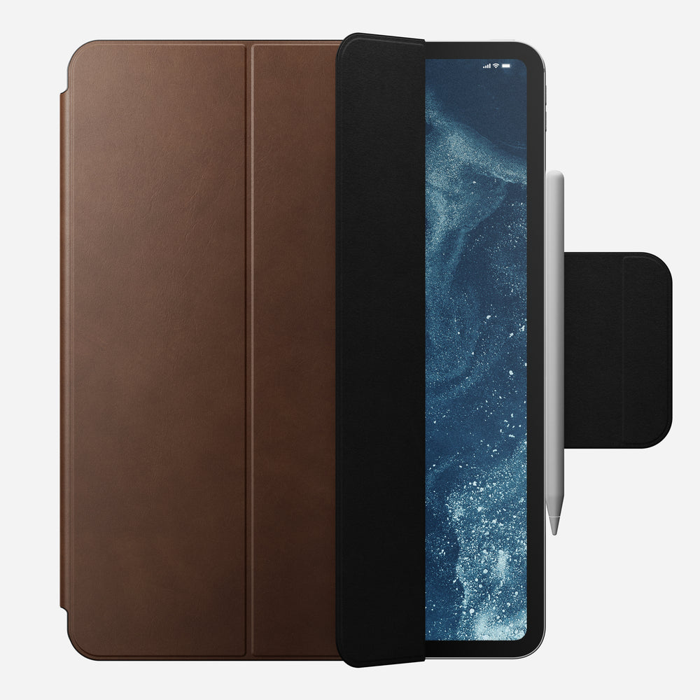 Leather Folio - M4 & M5 iPad 13 inch | Brown | Camino Leather | Apple Pencil - Image 2