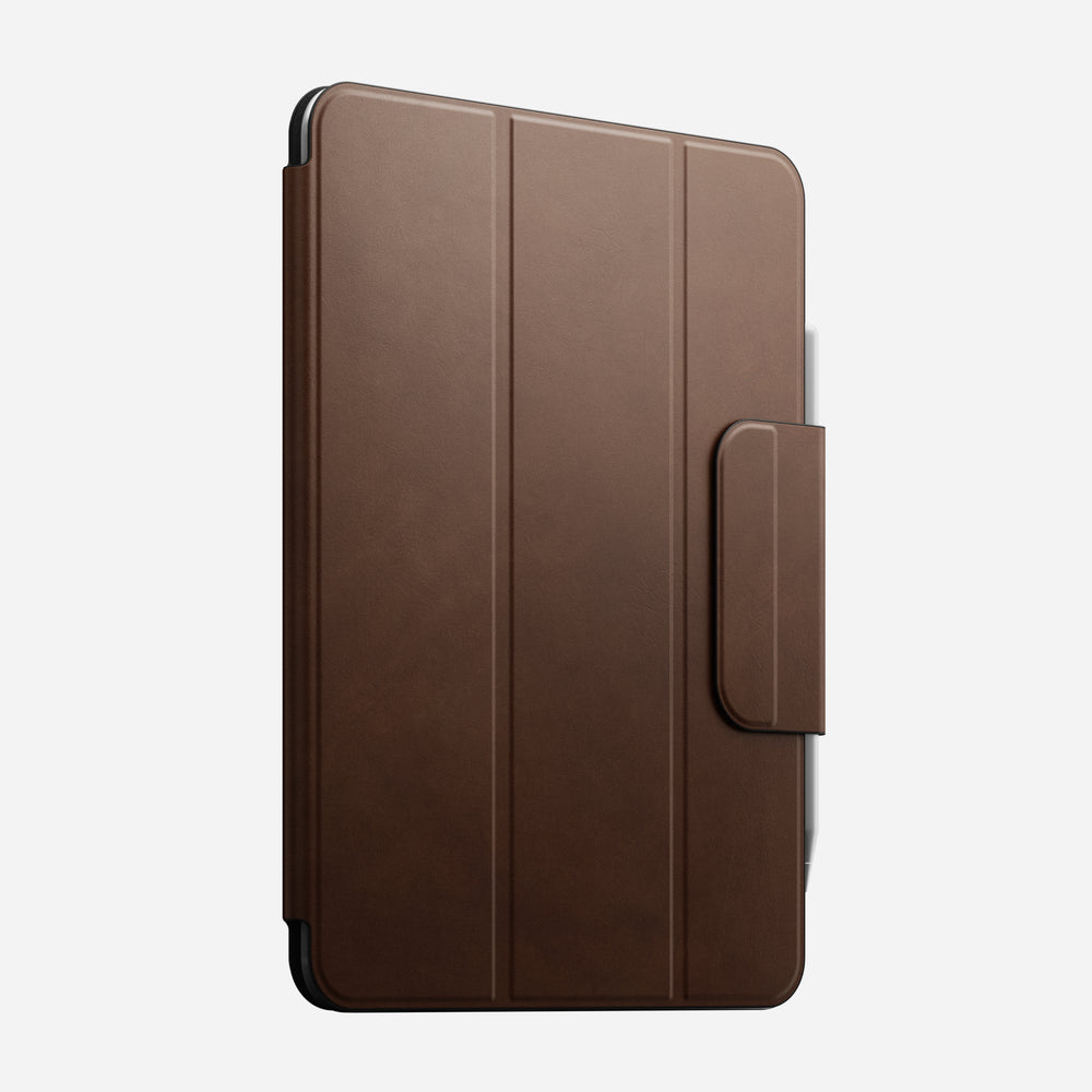 Leather Folio gives your iPad Pro 11" (M4) a sophisticated look while maintaining its slim profile. It effortlessly folds into multiple kickstand positions, enhancing activities like viewing, reading, FaceTiming, and more. Plus, a magnetic flap gives you the flexibility of using your Folio with or without your Apple Pencil. - Image 4