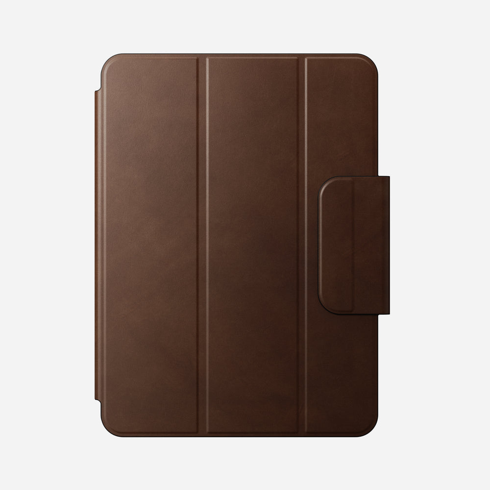 Leather Folio gives your iPad Pro 11" (M4) a sophisticated look while maintaining its slim profile. It effortlessly folds into multiple kickstand positions, enhancing activities like viewing, reading, FaceTiming, and more. Plus, a magnetic flap gives you the flexibility of using your Folio with or without your Apple Pencil. - Image 8