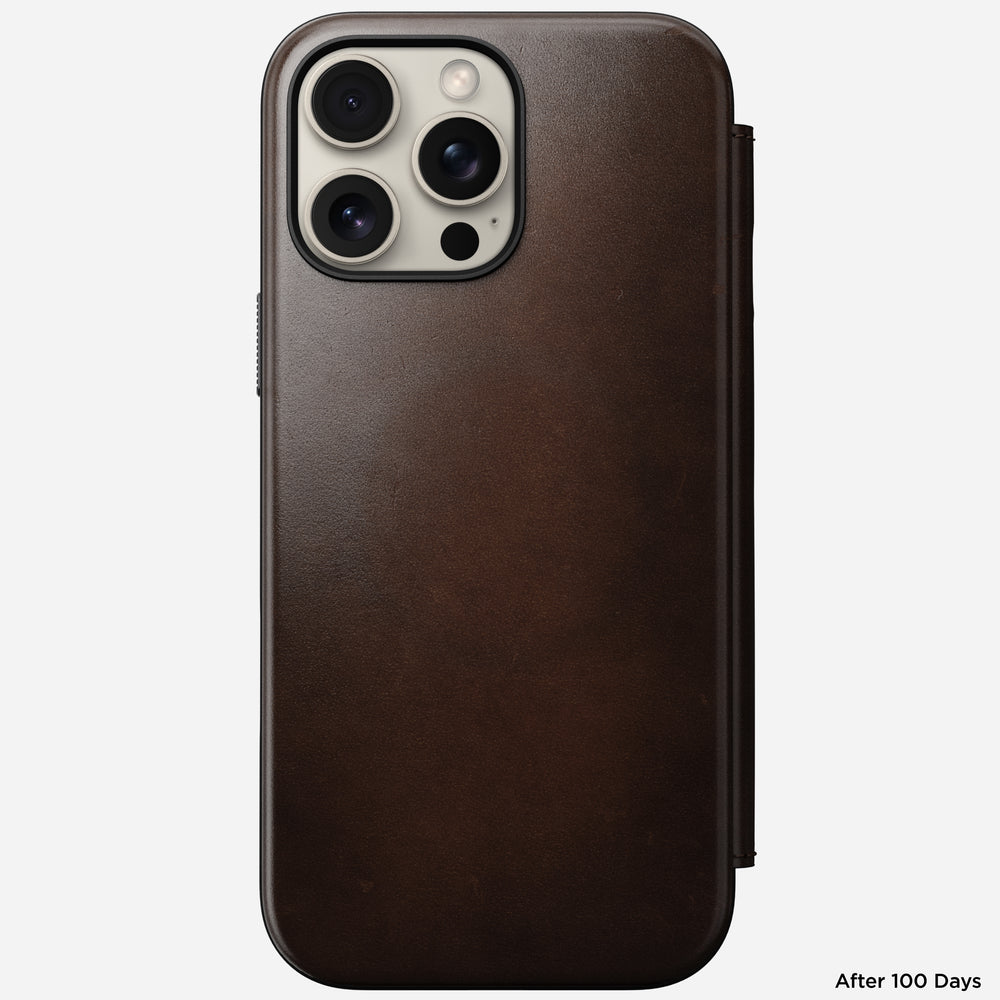 Modern Leather Folio - iPhone 16 Pro Max | Rustic Brown | Horween | NOMAD® - Image 6