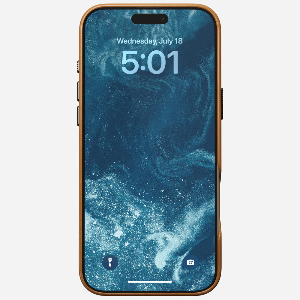 Traditional Leather Case - iPhone 16 Pro Max | English Tan - Image 5