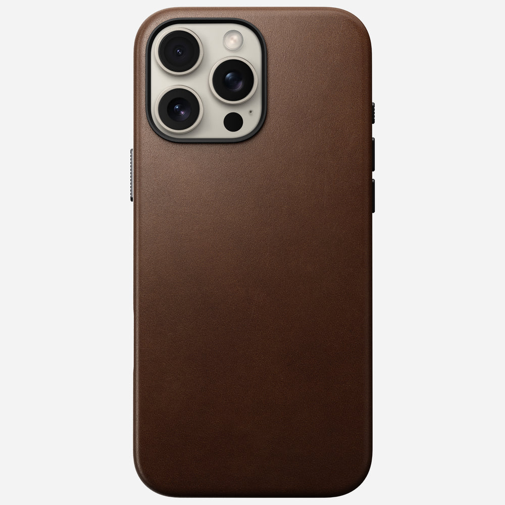 Traditional Leather Case - iPhone 16 Pro Max | Brown | Nomad Leather | NOMAD® - Image 3