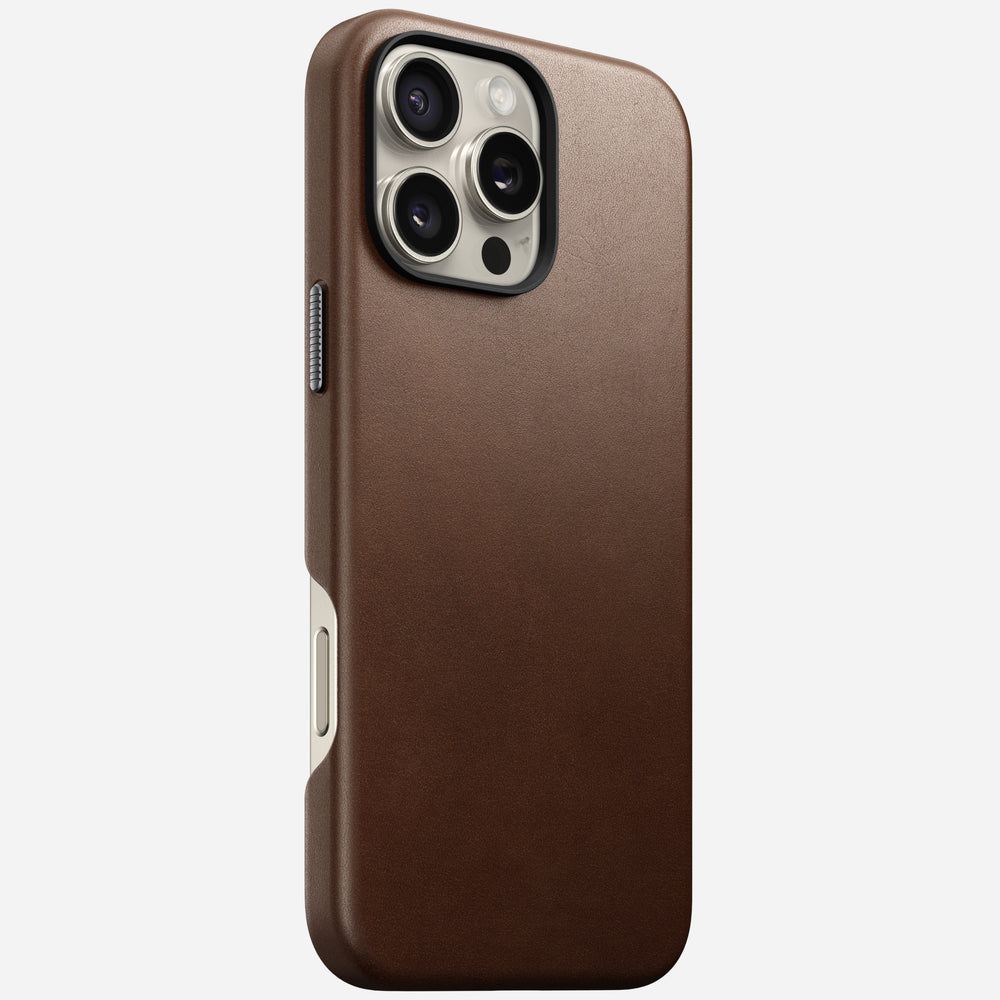 Traditional Leather Case - iPhone 16 Pro Max | Brown | Nomad Leather | NOMAD®